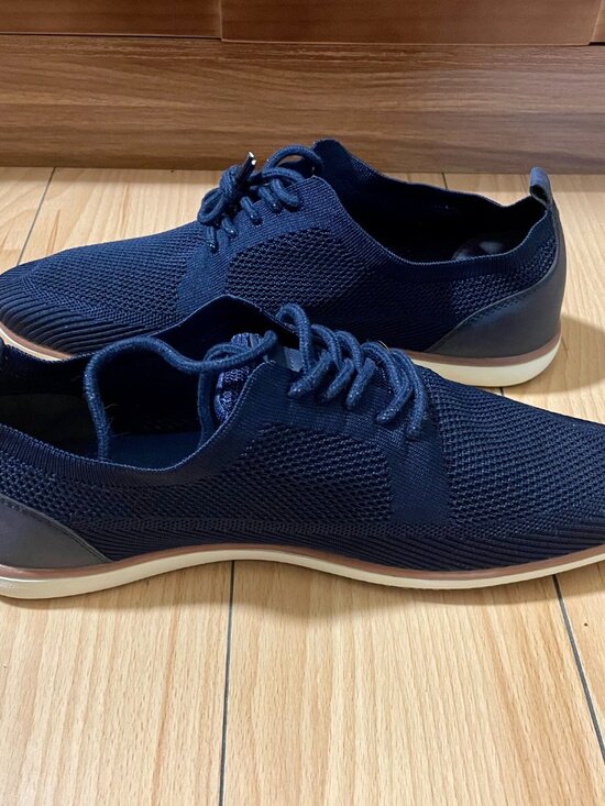 NWOT Navy Blue Knit Derby Shoes main image 7